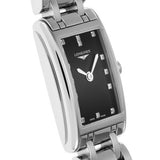 Longines Dolcevita Black Dial Silver Steel Strap Watch for Women - L5.258.4.57.6 Buy Now By Longines