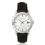 Burberry The City White Dial Black Leather Strap Watch for Men - BU9008 Buy Now By Burberry