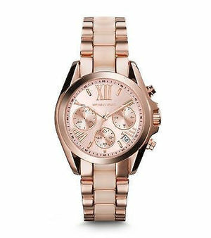 Michael Kors Bradshaw Rose Gold Dial Two Tone Steel Strap Watch for Women - MK6066 Buy Now By Michael Kors