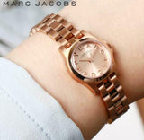 Marc Jacobs Dinky Rose Gold Dial Rose Gold Steel Strap Watch for Women - MBM3200 Buy Now By Marc Jacobs