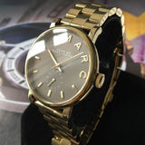 Marc Jacobs Baker Grey Dial Gold Steel Strap Watch for Women - MBM3281 Buy Now By Marc Jacobs