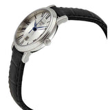 Tissot Carson Premium Lady Silver Dial Black Leather Strap Watch For Women - T122.210.16.033.00 Buy Now By Tissot