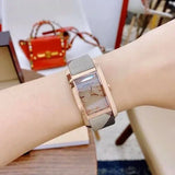 Burberry The Pioneer Rose Gold Dial Haymarket Brown Leather Strap Watch for Women - BU9408 Buy Now By Burberry