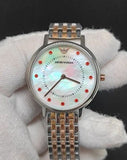 Emporio Armani Dress Analog Mother of Pearl Dial Two Tone Steel Strap Watch For Women - AR2515 Buy Now By Emporio Armani