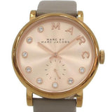 Marc Jacobs Baker Rose Gold Dial Grey Leather Strap Watch for Women - MBM1400 Buy Now By Marc Jacobs