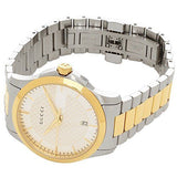 Gucci G Timeless Silver Dial Two Tone Steel Strap Watch For Men - YA126474 Buy Now By Gucci