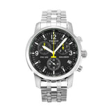 Tissot T Sport PRC200 Chronograph Black Dial Silver Steel Strap Watch for Men - T17.1.586.52 Buy Now By Tissot