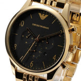 Emporio Armani Classic Chronograph Black Dial Gold Steel Strap Watch For Men - AR1893 Buy Now By Emporio Armani