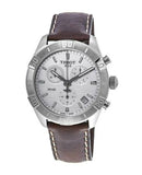 Tissot PR 100 Sport Quartz Chronograph Silver Dial Brown Leather Strap Watch For Men - T101.617.16.031.00 Buy Now By Tissot