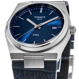 Tissot PRX Blue Dial Blue Leather Strap Watch for Men - T137.410.16.041.00 Buy Now By Tissot