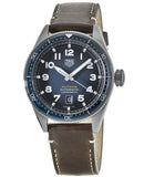 Tag Heuer Autavia Calibre 5 Automatic Blue Dial Brown Leather Strap Watch for Men - WBE5116.FC8266 Buy Now By Tag Heuer