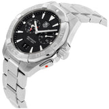 Tag Heuer Aquaracer Quartz Black Dial Silver Steel Strap Watch for Men - WAY111Z.BA0928 Buy Now By Tag Heuer