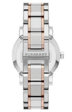 Burberry The City Diamonds White Dial Two Tone Steel Strap Watch for Women - BU9127 Buy Now By Burberry