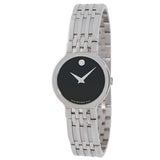 Movado Veturi Quartz Black Dial Silver Steel Strap Watch for Women - 0606338 Buy Now By Movado