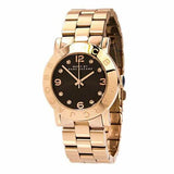 Marc Jacobs Amy Brown Dial Rose Gold Steel Strap Watch for Women - MBM3167 Buy Now By Marc Jacobs