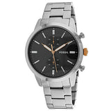 Fossil Townsman Chronograph Grey Dial Silver Steel Strap Watch for Men - FS5407 Buy Now By Fossil