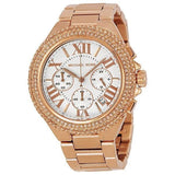 Michael Kors Camille Chronograph White Dial Rose Gold Steel Strap Watch for Women - MK5636 Buy Now By Michael Kors