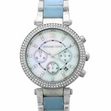 Michael Kors Parker White Dial Two Tone Steel Strap Watch for Women - MK6138 Buy Now By Michael Kors