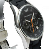 Emporio Armani Sportivo Chronograph Black Dial Black Strap Watch For Men - AR5858 Buy Now By Emporio Armani