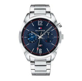 Tommy Hilfiger Deacan Blue Dial Silver Steel Strap Watch for Men - 1791551 Buy Now By Tommy Hilfiger