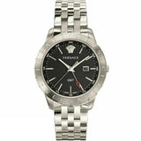 Versace Univers Analog Black Dial Silver Steel Strap Watch for Men - VEBK00418 Buy Now By Versace