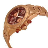 Marc Jacobs Rock Chronograph Mother of Pearl Red Dial Rose Gold Steel Strap Unisex Watch - MBM3251 Buy Now By Marc Jacobs