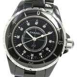 Chanel J12 Quartz Diamonds Black Dial Black Steel Strap Watch for Women - J12 H1625 Buy Now By Chanel