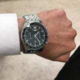 Emporio Armani Team Italia Chronograph Black Dial Silver Steel Strap Watch For Men - AR5983 Buy Now By Emporio Armani