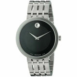 Movado Esperanza 39mm Black Dial Silver Steel Strap Watch For Men - 0607057 Buy Now By Movado