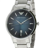 Emporio Armani Renato Blue Dial Silver Steel Strap Watch For Men - AR2472 Buy Now By Emporio Armani