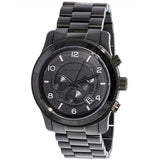 Michael Kors Runway Chronograph Black Dial Black Steel Strap Watch for Men - MK8157 Buy Now By Michael Kors