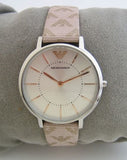 Emporio Armani Classic White Dial Beige Leather Strap Watch For Women - AR11008 Buy Now By Emporio Armani