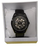 Guess Analog Quartz Black Dial Black Leather Strap Watch For Men - GW0389G4 Buy Now By Guess