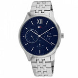 Tommy Hilfiger Damon Chronograph Blue Dial Silver Steel Strap Watch for Men - 1791416 Buy Now By Tommy Hilfiger