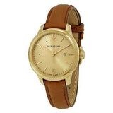 Burberry The Classic Champagne Gold Dial Brown Leather Strap Watch for Women - BU10101 Buy Now By Burberry