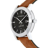 Burberry The City Black Dial Brown Leather Strap Watch for Men - BU9905 Buy Now By Burberry