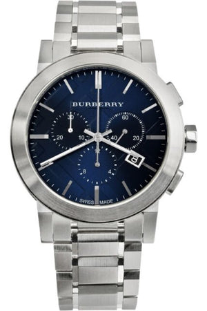 Burberry The City Blue Dial Silver Steel Strap Watch for Men - BU9363 Buy Now By Burberry