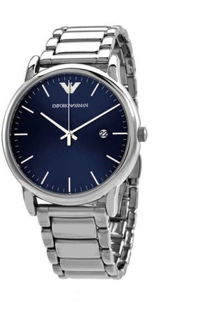 Emporio Armani Luigi Blue Dial Silver Steel Strap Watch For Men - AR11089 Buy Now By Emporio Armani