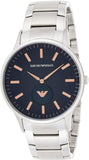 Emporio Armani Renato Blue Dial Silver Steel Strap Watch For Men - AR11137 Buy Now By Emporio Armani