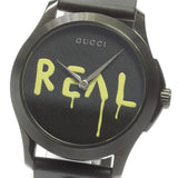 Gucci G Timeless Ghost Black Dial Black Rubber Strap Unisex Watch - YA1264017 Buy Now By Gucci