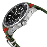 Gucci Dive Black Dial Two Tone NATO Strap Watch For Men - YA136206 Buy Now By Gucci