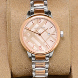 Burberry The Classic Rose Gold Dial Two Tone Steel Strap Watch for Women - BU10117 Buy Now By Burberry
