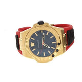 Versace Chain Reaction Quartz Black Dial Red & Black Rubber Strap Watch for Men - VEDY00319 Buy Now By Versace