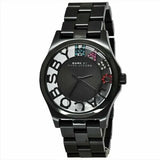 Marc Jacobs Henry Skeleton Black Dial Black Steel Strap Watch for Women - MBM3265 Buy Now By Marc Jacobs