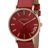 Coach Perry Red Dial Red Leather Strap Watch for Women - 14503867 Buy Now By Coach