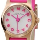 Marc Jacobs Henry White Dial Pink Leather Strap Watch for Women - MBM1237 Buy Now By Marc Jacobs