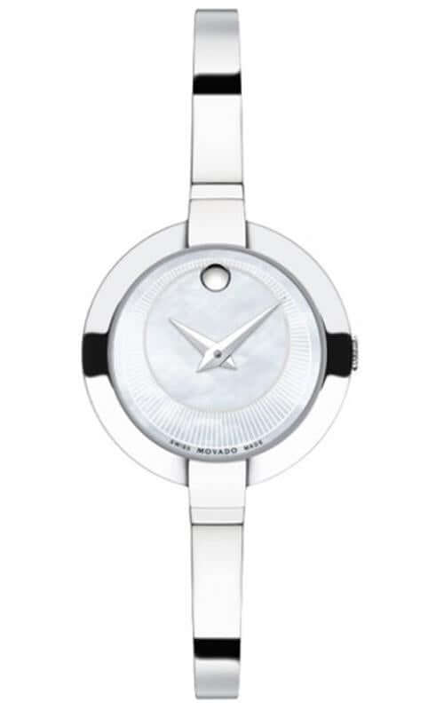 Movado Bela Mother of Pearl Dial Silver Steel Strap Watch For Women - 0606616 Buy Now By Movado