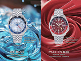 Seiko 5 Sports Thong Sia Limited Edition Red Dial Silver Steel Strap Watch For Men - SSK031K1 Buy Now By Seiko