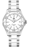 Tag Heuer Aquaracer Diamonds White Dial Two Tone Steel Strap Watch for Women - WAY131H.BA0914 Buy Now By Tag Heuer