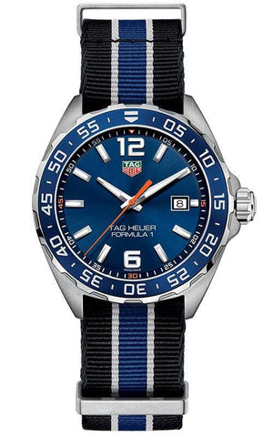 Tag Heuer Formula 1 Quartz Blue Dial Two Tone NATO Strap Watch for Men - WAZ1010.FC8197 Buy Now By Tag Heuer